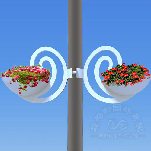 浙江路燈桿鐵藝花盆
