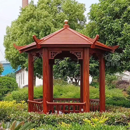 廣元別墅庭院式鋁合金六角涼亭