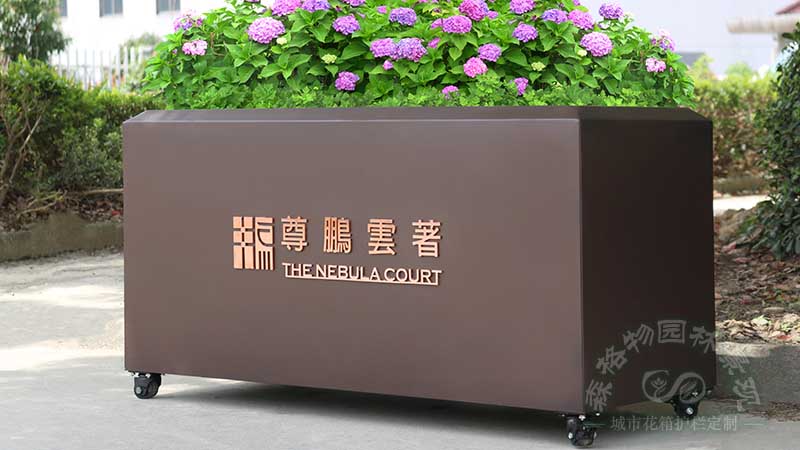 福建萬向輪不銹鋼移動花箱