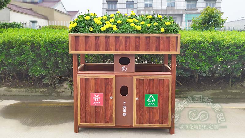 福建鋁合金垃圾桶花箱