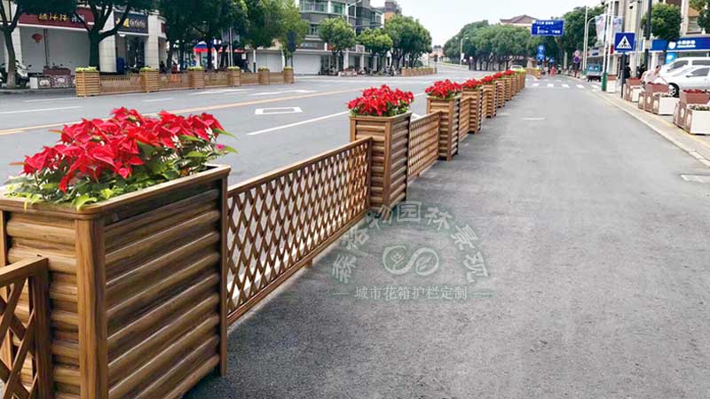 揭陽道路綠化鋁合金材質花箱