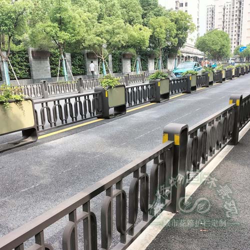 儋州道路花箱鋅鋼護欄圍欄