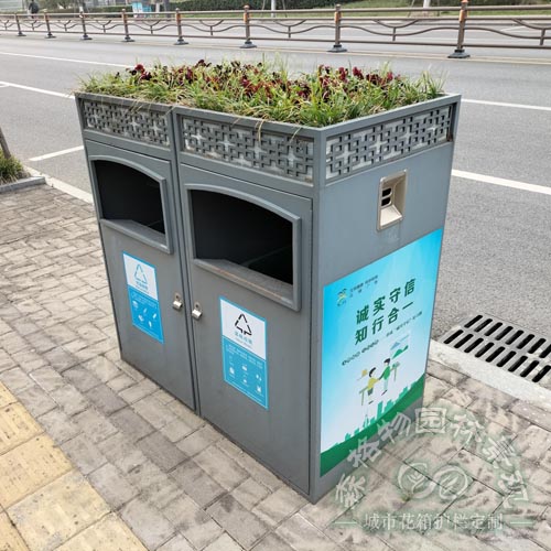 不銹鋼花箱垃圾桶