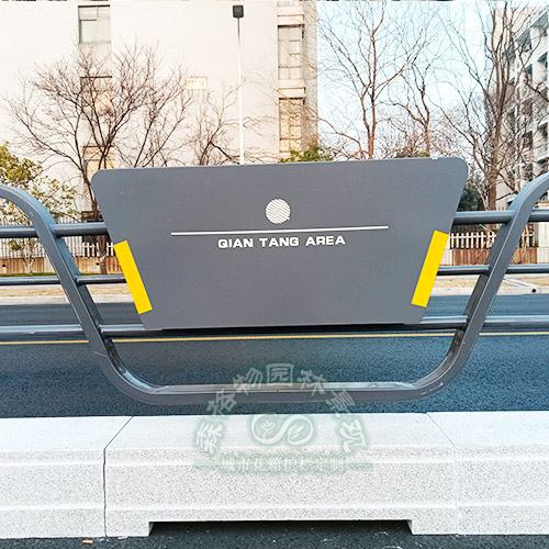 隔離石墩船型花箱護欄